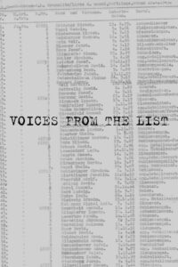 Voices from the List 2004 one on netflix